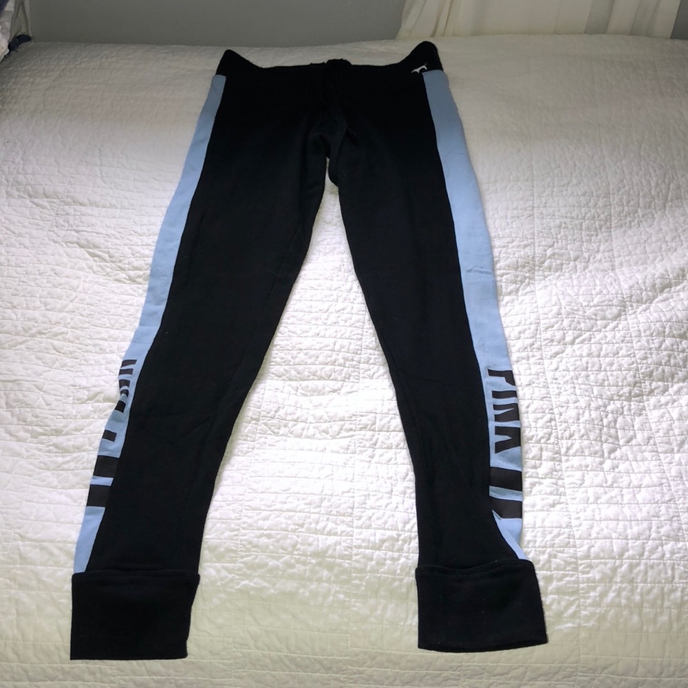 PINK Black & Blue Yoga Pants / Sweatpants Size XS